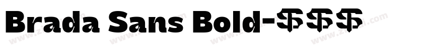 Brada Sans Bold字体转换